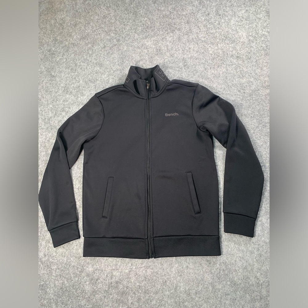 Bench. Black Fleece Pullover with Branded Tag